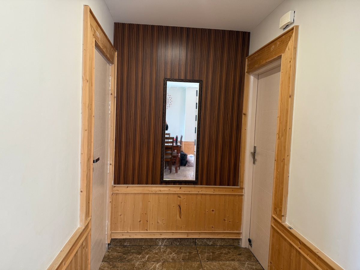 Bedroom with mountain views