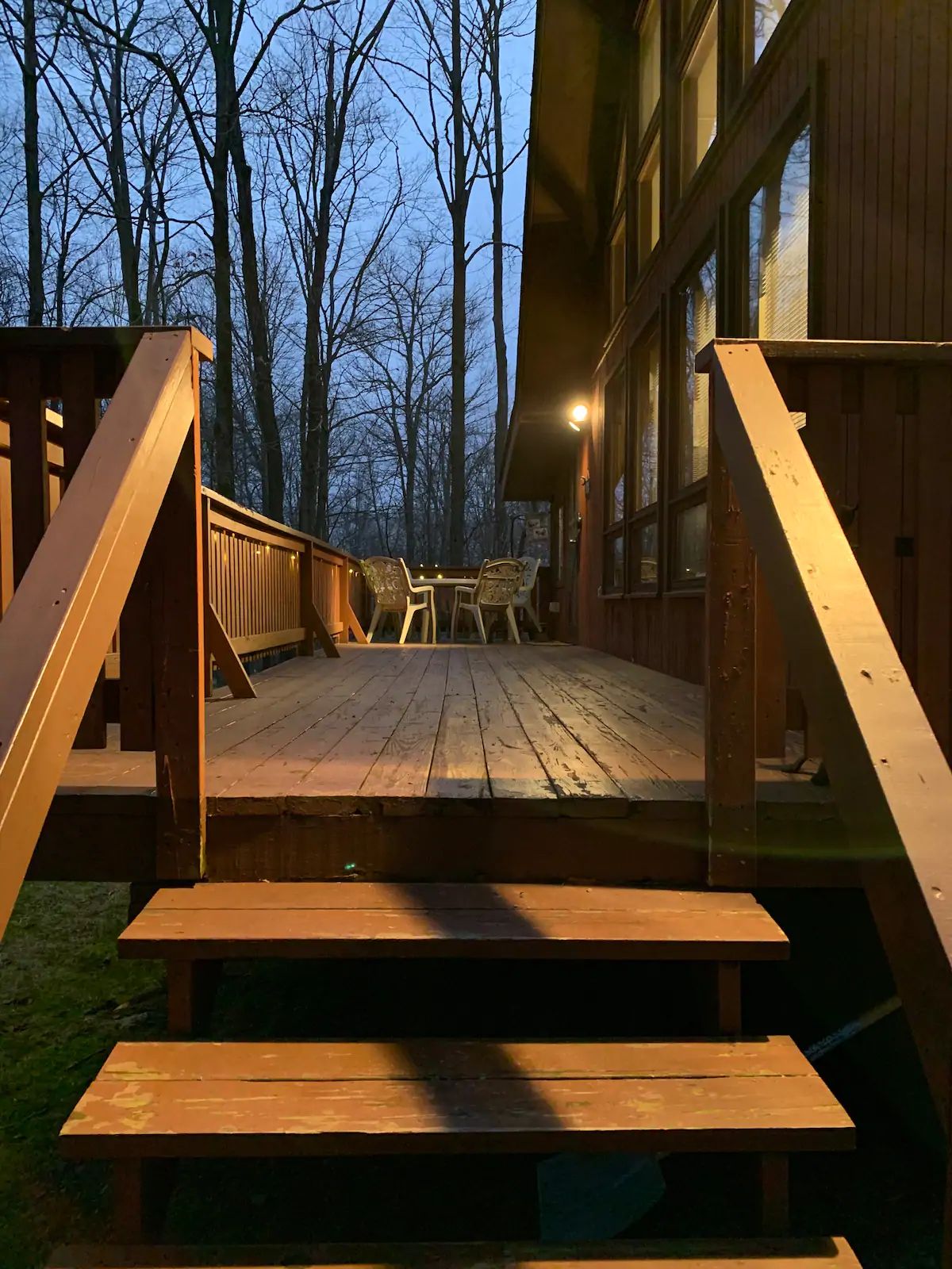 Large wraparound porch